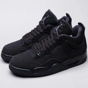 AJ4 Jordan Black cat basketball shoes for men